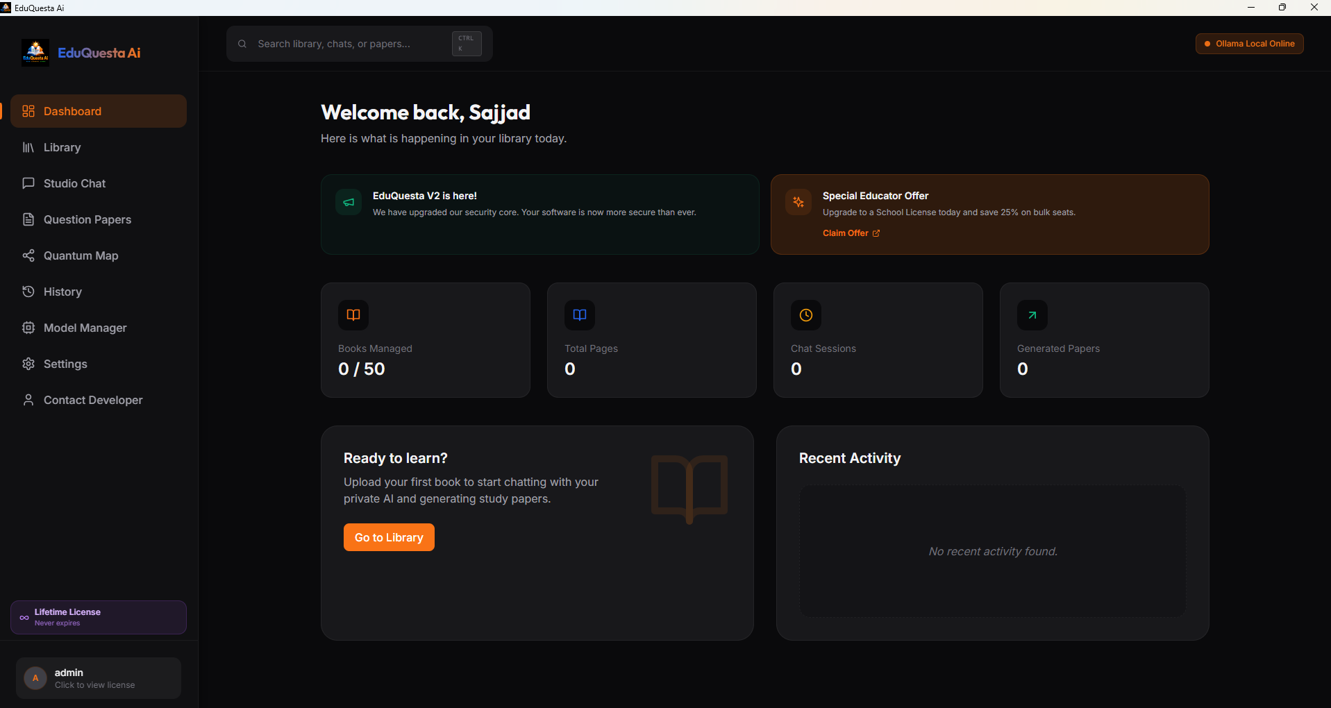 EduQuesta AI Dashboard